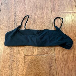 Ark swimwear black square crop top small